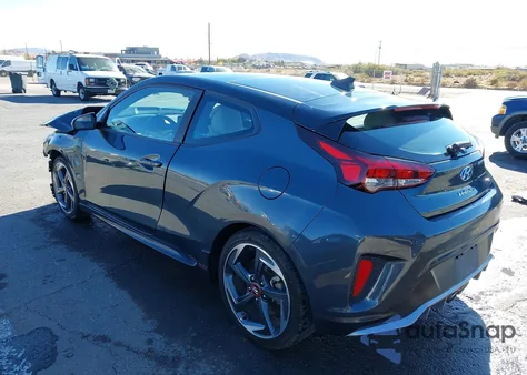 2019 Hyundai Veloster Turbo Ultimate из США, поврежденный, VIN KMHTH6AB5KU014864